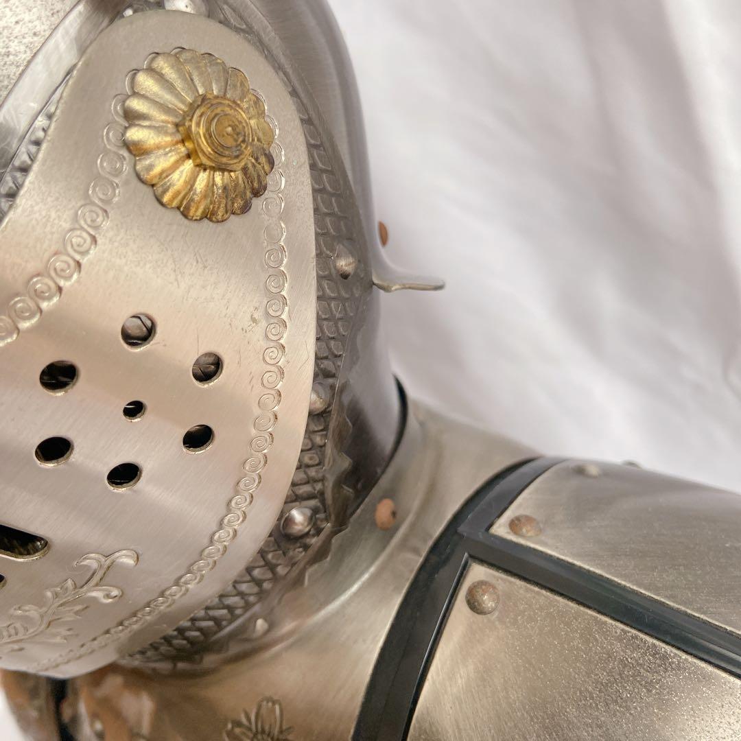 【希少】ヴィンテージ 西洋甲冑 デキャンタ＆ショットグラスセット 騎士昭和レトロ