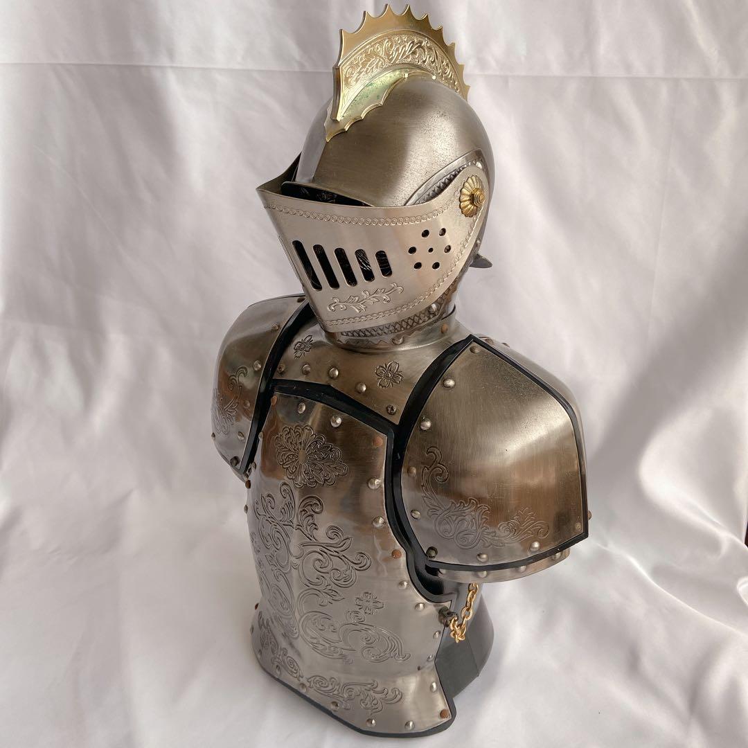 【希少】ヴィンテージ 西洋甲冑 デキャンタ＆ショットグラスセット 騎士昭和レトロ