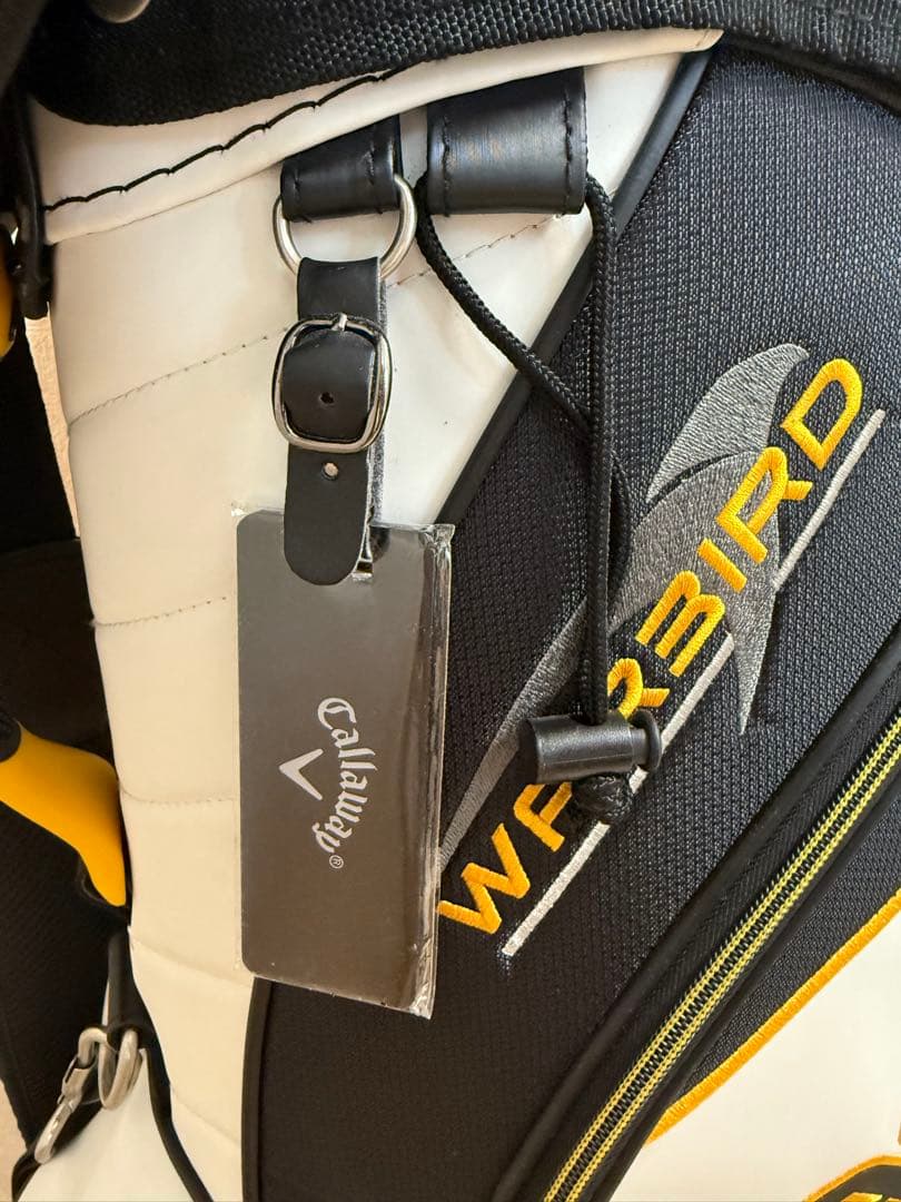 Callaway Warbirdキャディバック　ホワイト/ブラック/イエロー