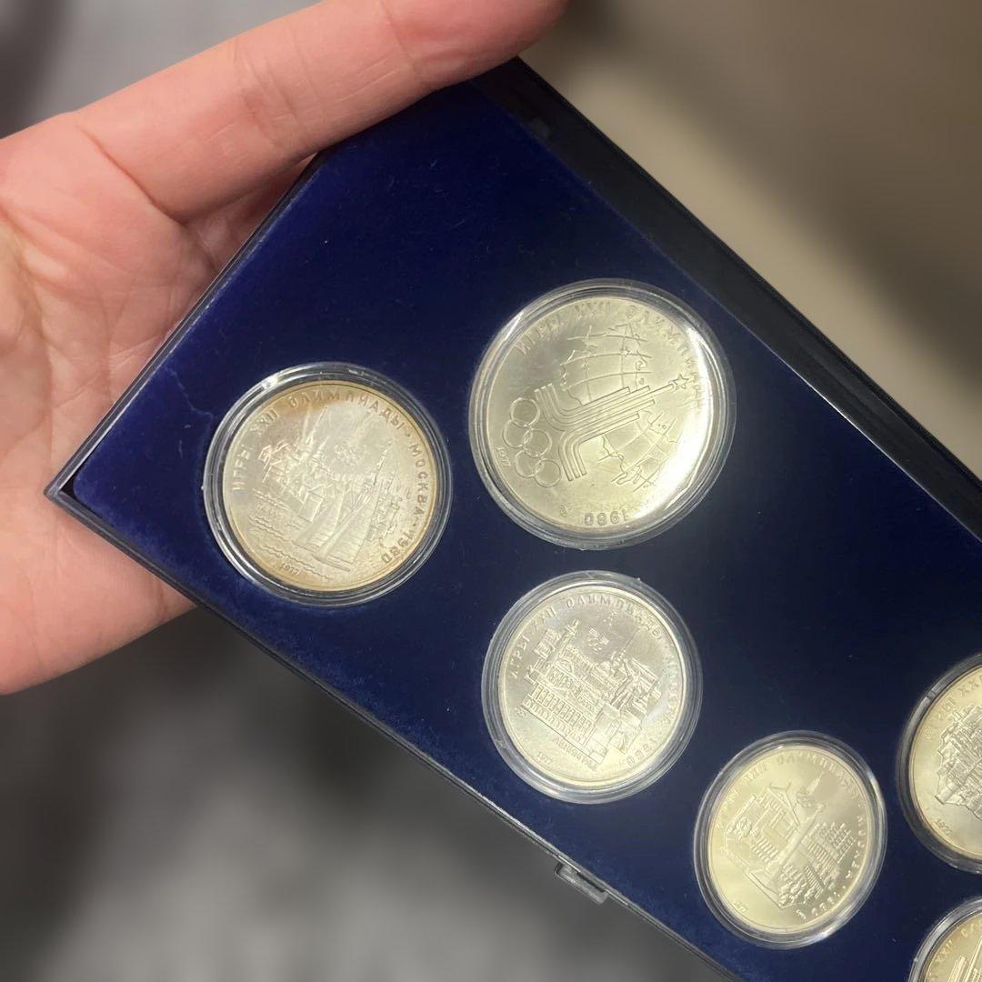 モスクワオリンピック1980 記念メダル6枚セット　銀貨