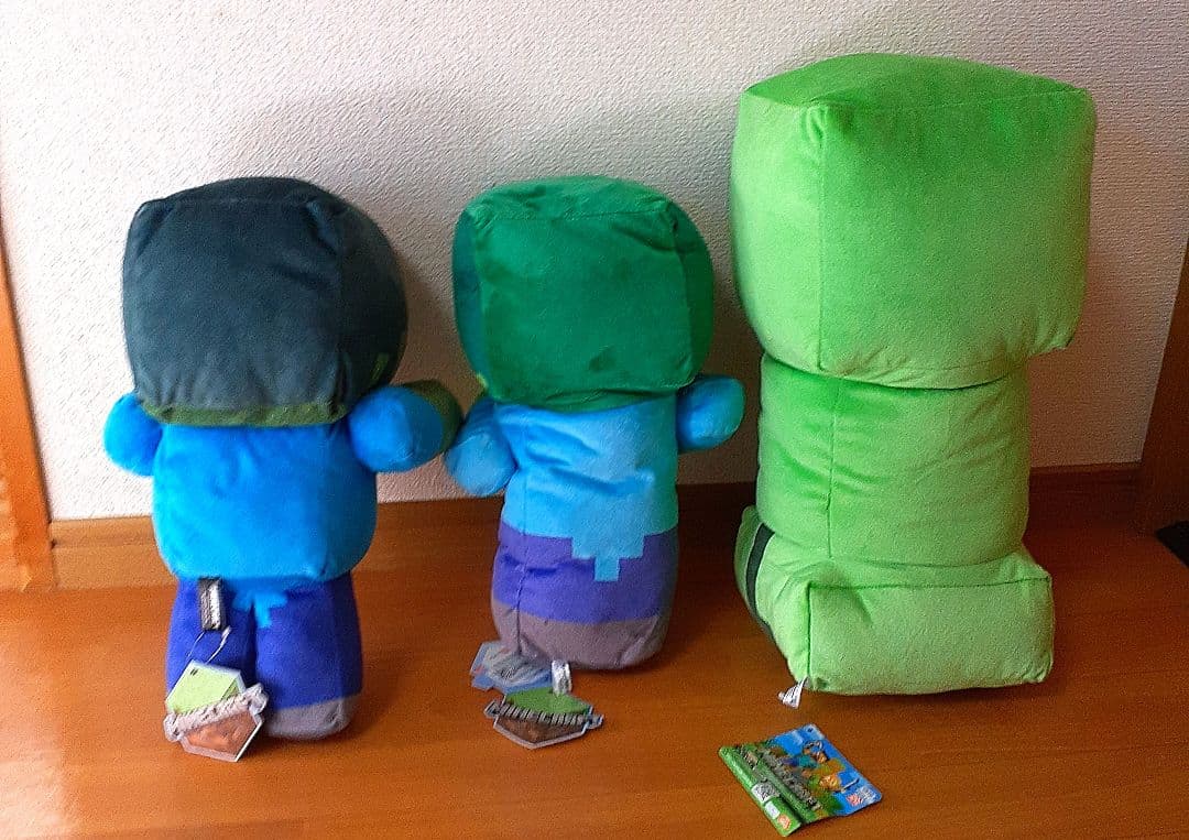 【マイクラ】ぬいぐるみセット　クリーパー　ゾンビ　ピグリン　ウォーデン