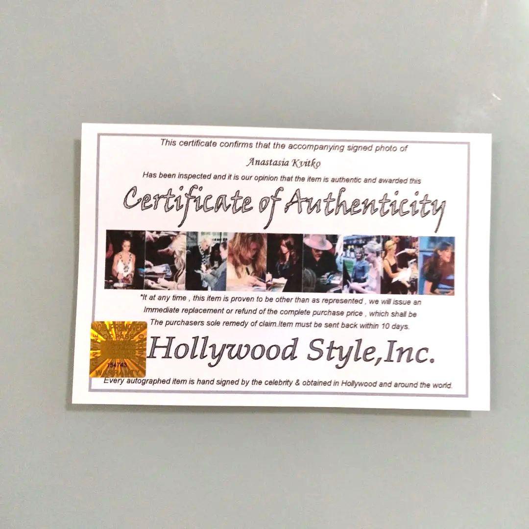 セール中…アナスタシア・クビトコ直筆サイン2Lサイズ写真…