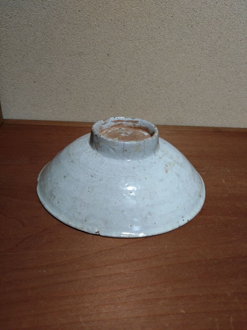 珠光青磁 平茶碗 米色青磁