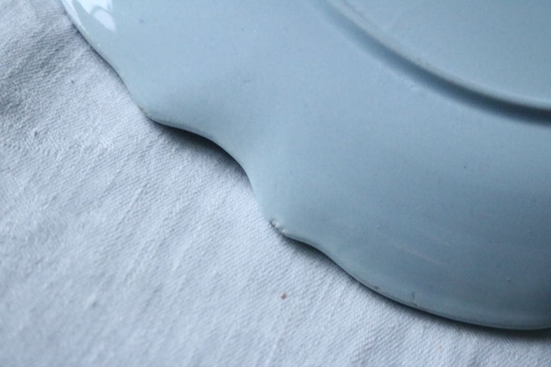 フランス　アンティーク　creil montereau ペールブルー　オランダ