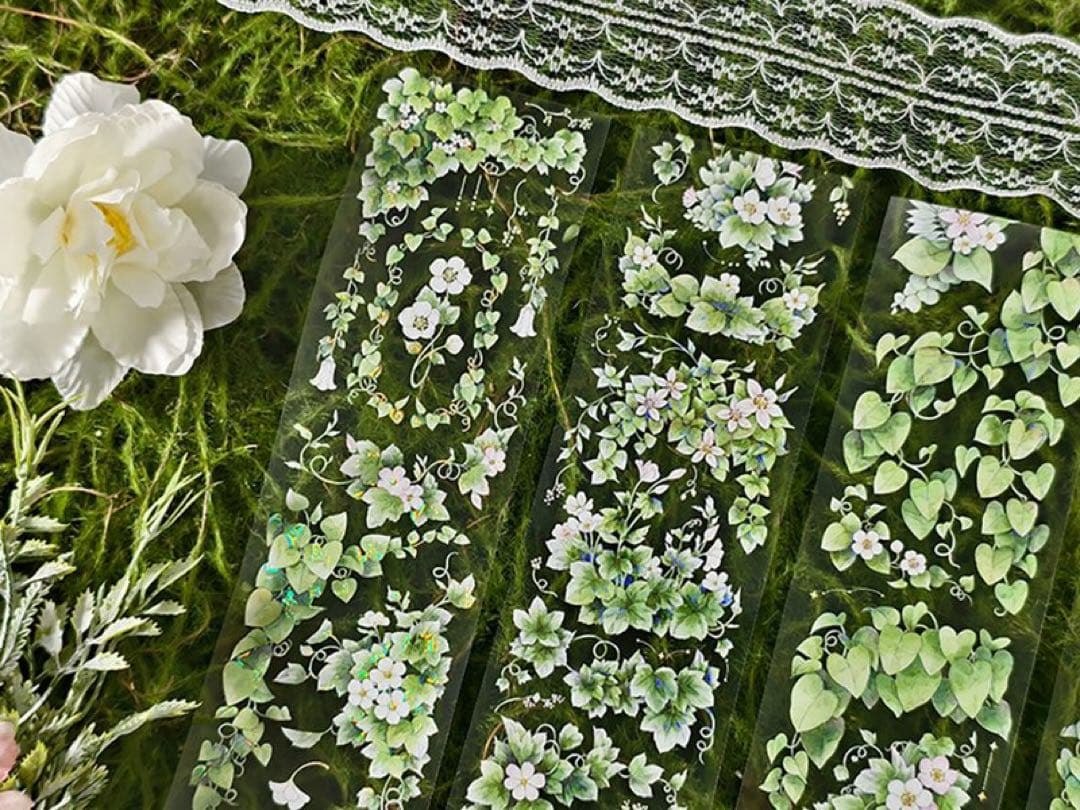 新七天《藤上花》海外マスキングテープ　マステ 【2569】