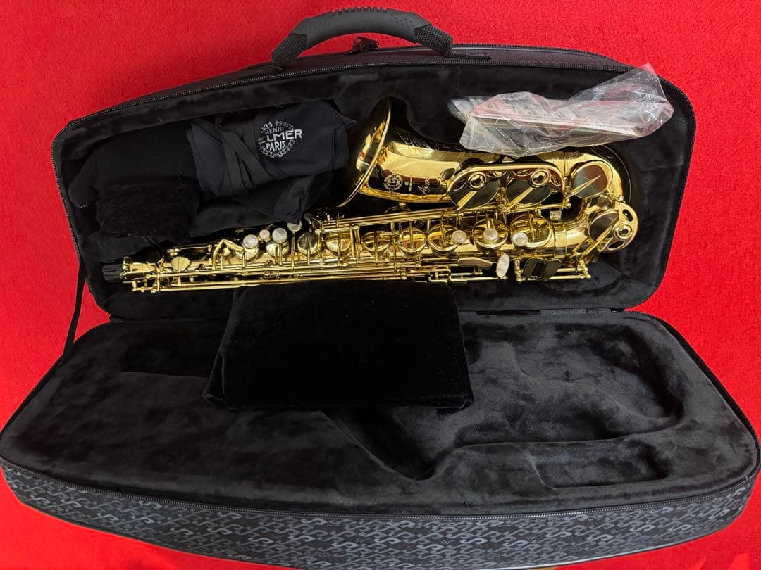 アルトサックス セルマーゴールド 本体と付属品