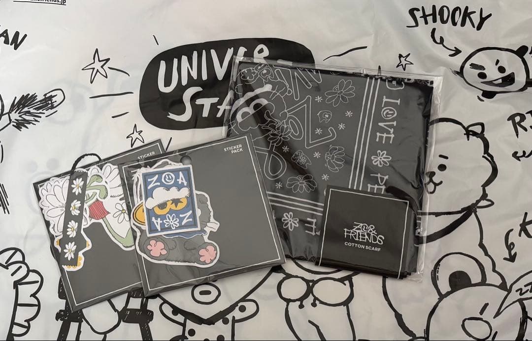 ZO&FRIENDS ポップアップ ZOAラグ ぬいぐるみキーリング 7点