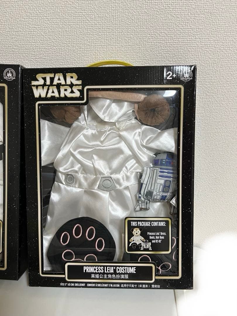 ダッフィー、シェリーメイコスチュームスターウォーズルークスカイウォーカー、レイア