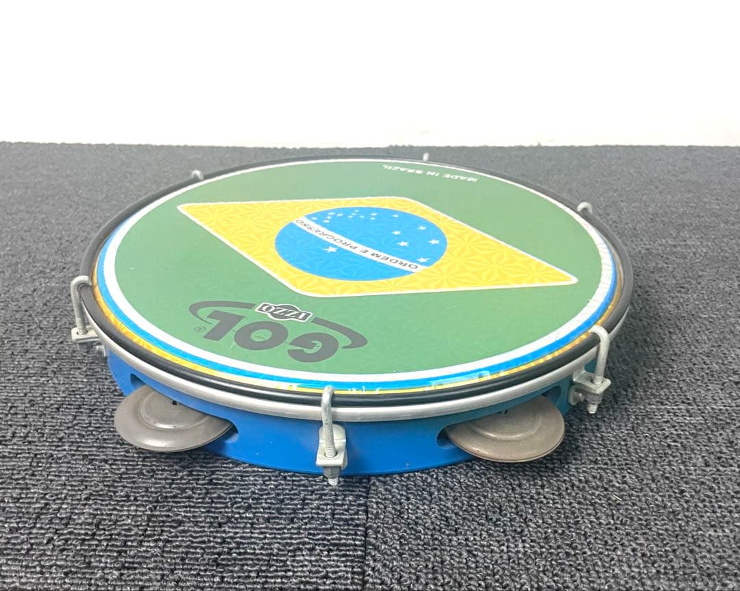 ●IZZO GOL パンデイロ 10インチ ブラジル製 国旗柄●