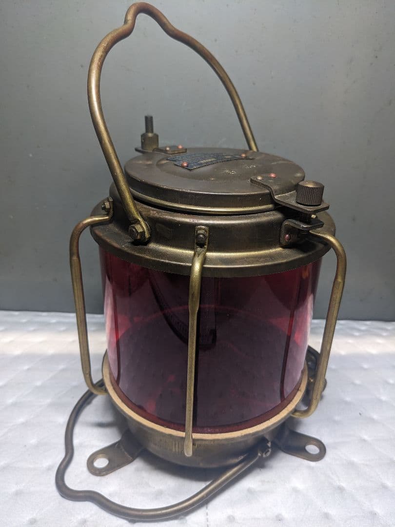 船尾燈　マリンランプ　船舶用照明　日本船燈株式会社　製造年昭和55年5月