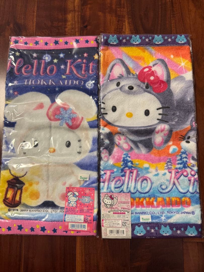 【新品未使用】ご当地キティ タオル・ファスナーマスコットなど北海道セット