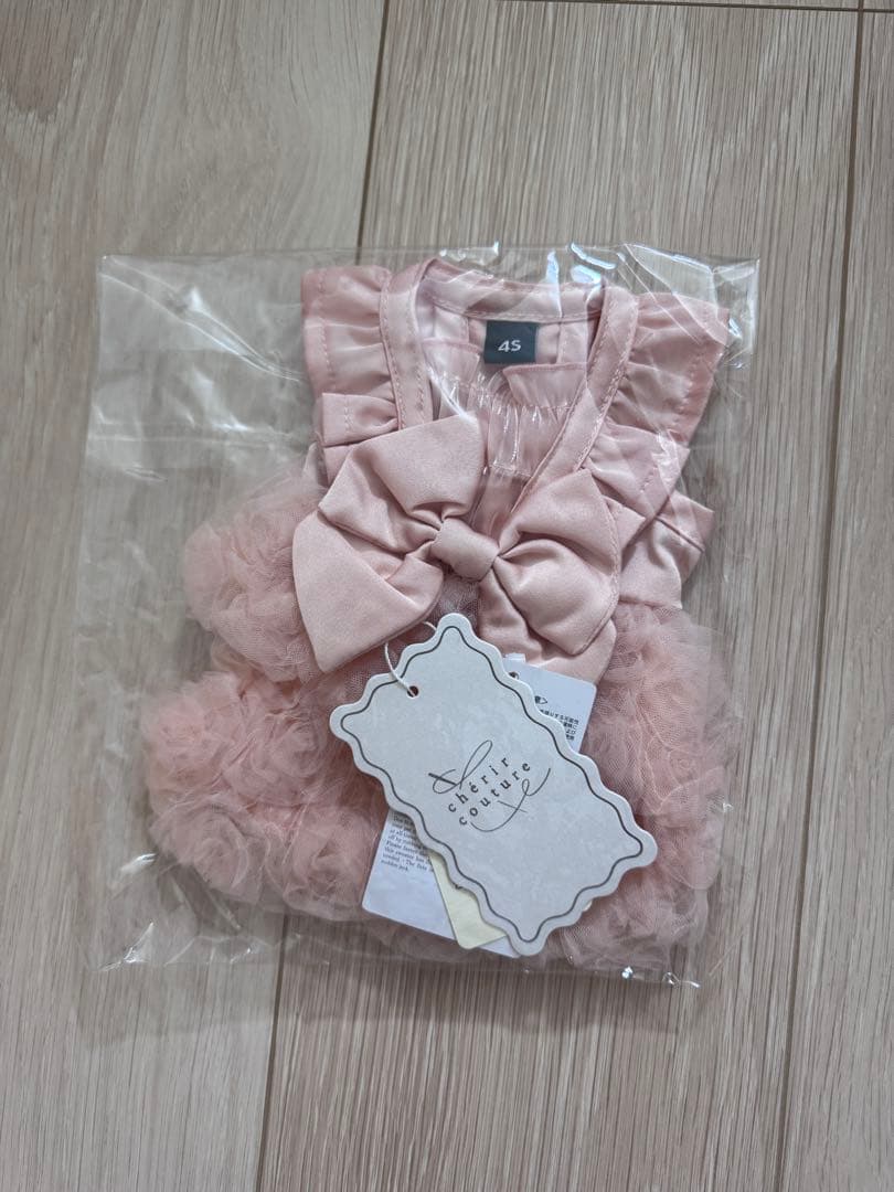 ペットパラダイス cherircouture ローズチュールワンピース ピンク