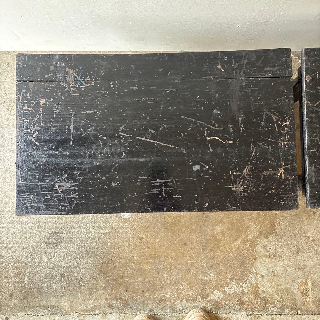 専用です　古い習字教室の机二台セット　寺子屋2 3