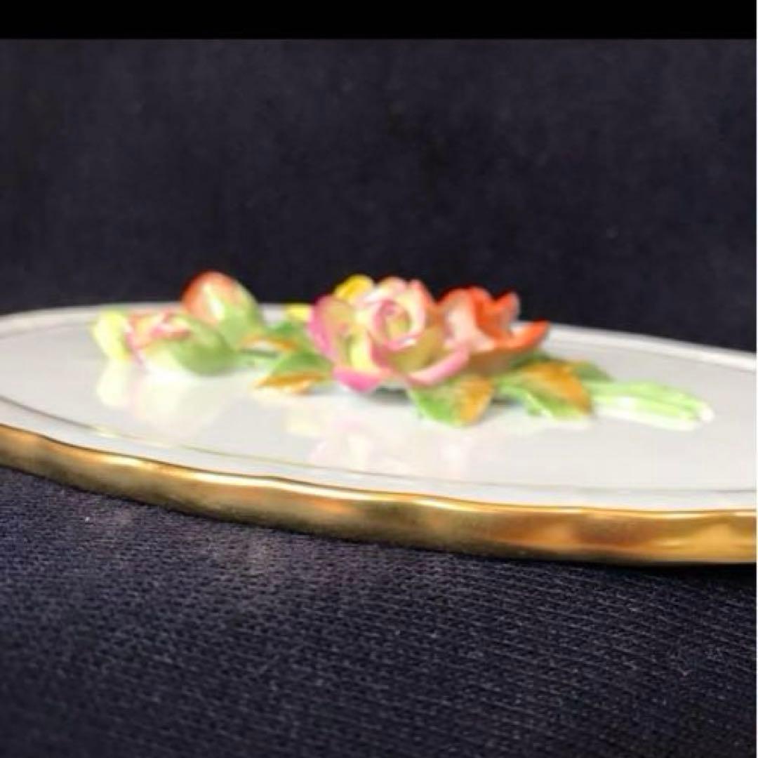 ヘレンド    立体陶板 プラーク 希少　薔薇