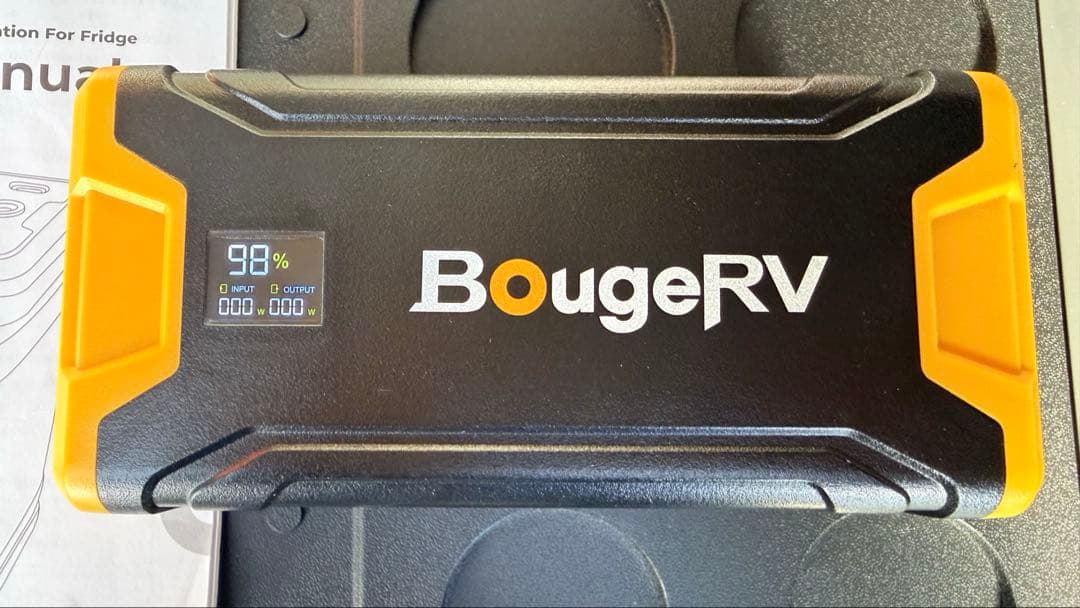 BougeRV 車載冷蔵庫用ポータブルバッテリー 220W　ACアダプター付