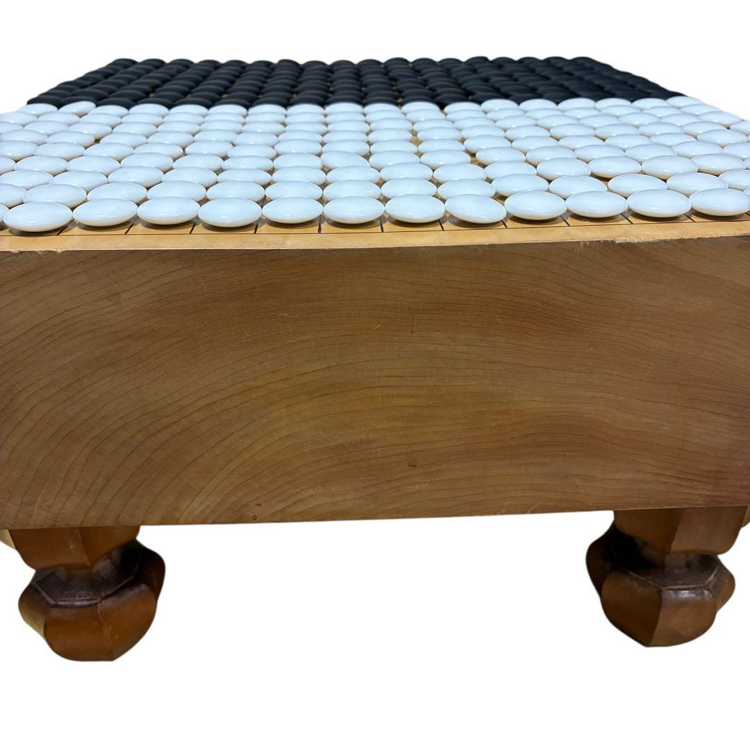 榧 囲碁盤 脚付き へそ有り 碁石 碁筒 セット