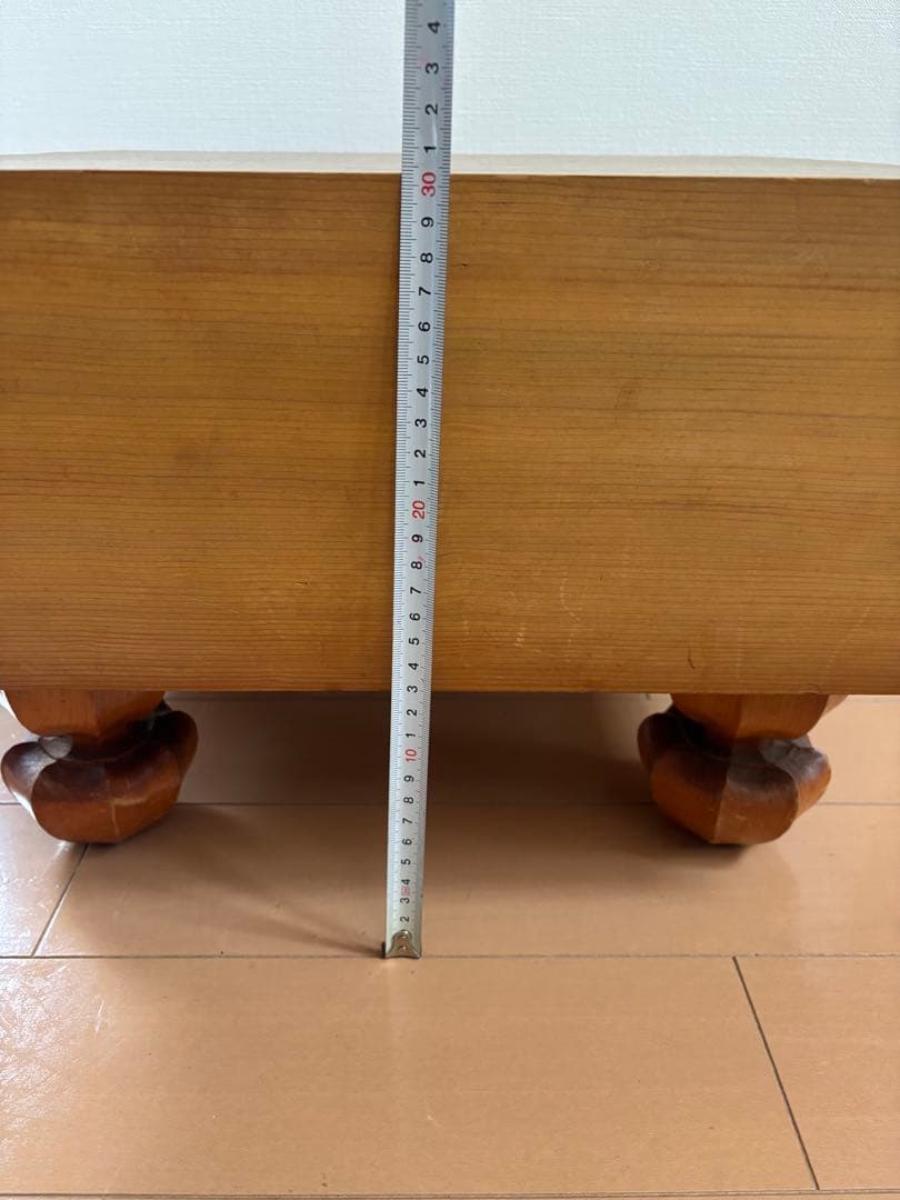 本格囲碁セット　基盤　蛤碁石　黒石　脚/へそ　桐のケース付き