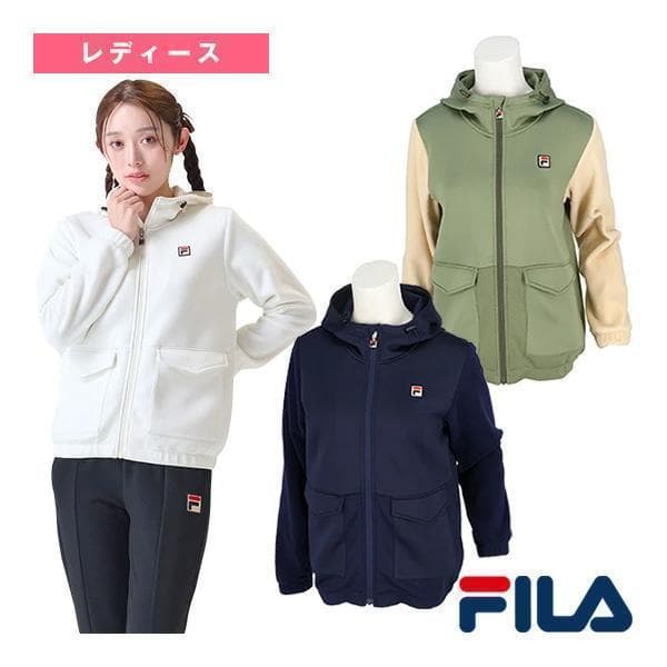 フィラ　FILA　テニスウェア　レディース　フルジップパーカー　M　ネイビー
