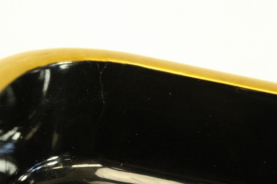 扇蒔絵 四方 廣蓋 煎茶盆 香盆(ZE705)