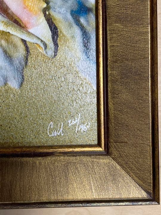 砂浜の絵 (アメリカで購入)