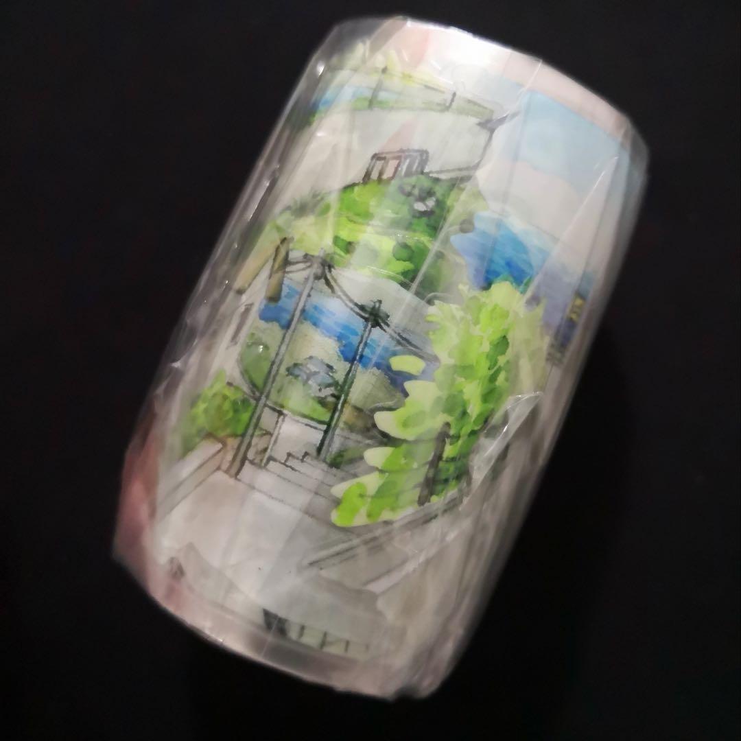 【8728】海外　マステ　5m巻売り　PETカッティング　背景　道路