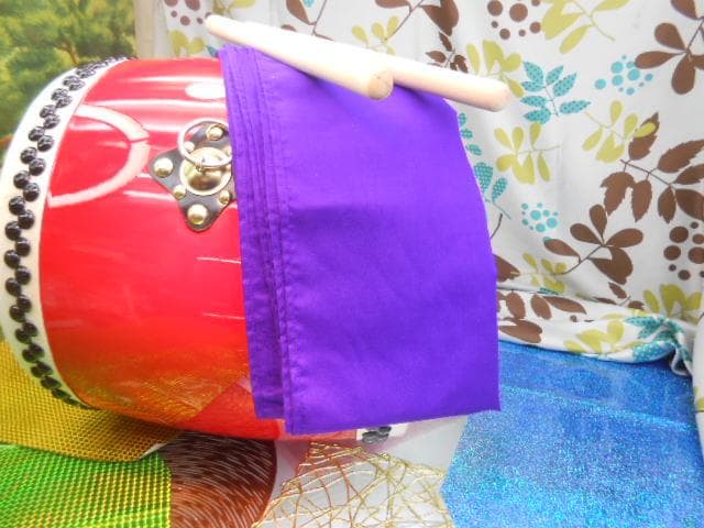 R(送料無料)33.980円　エイサー大太鼓36cm撥二本付きとサージ/モス布