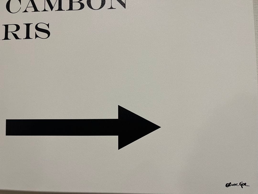 新品オリバーガル　定価162,8000円　91.5cm×61cm シャネル