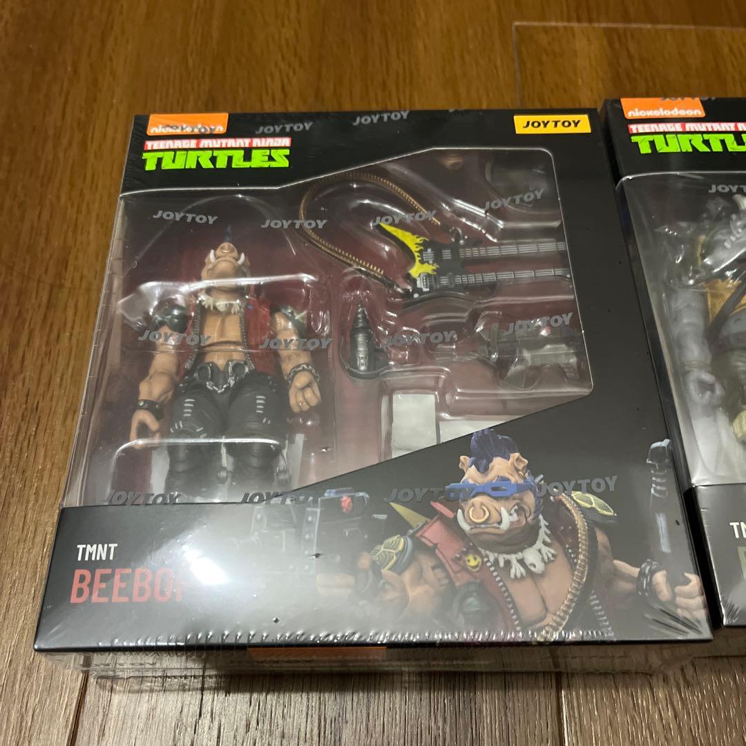 JoyToy 2体セット TMNT ビーバップ ロックステディ 新品
