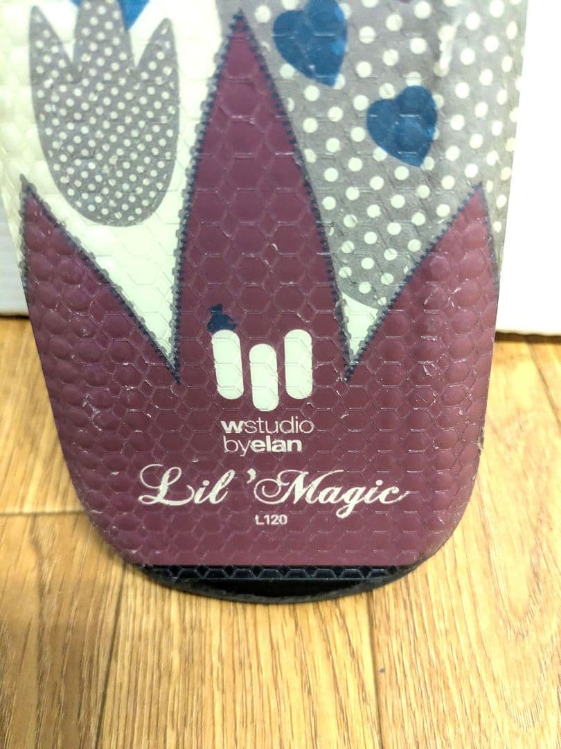 Elan Lil Magic スキー板 ビンディング 120cm　可愛　お花