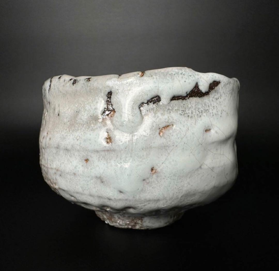 【茶道具】渋谷泥詩 作 萩茶碗 共箱付き