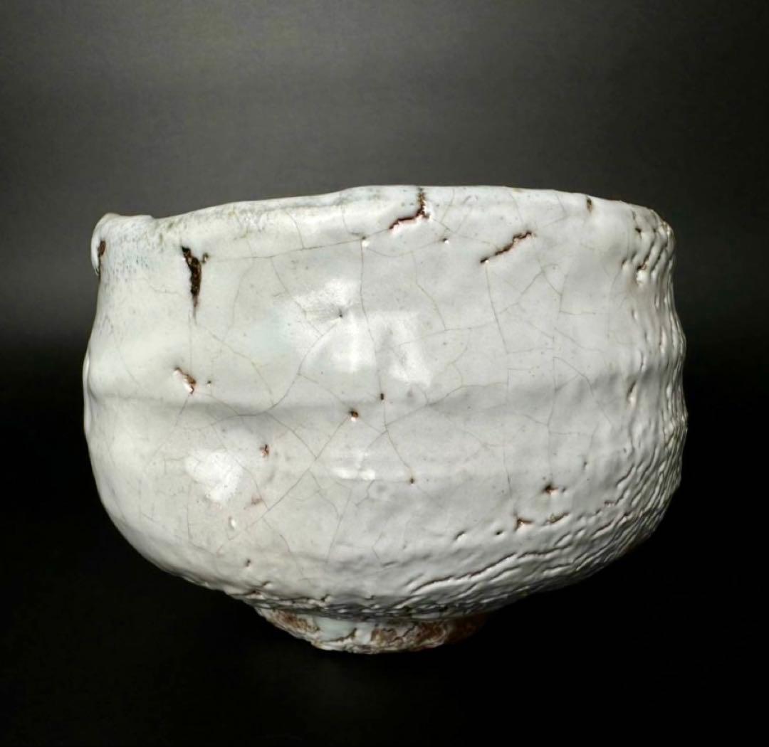 【茶道具】渋谷泥詩 作 萩茶碗 共箱付き