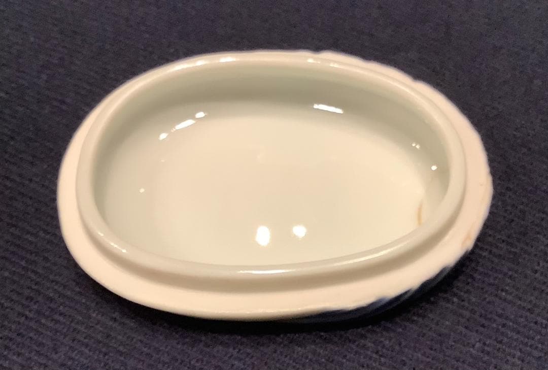 【香蘭社】香合　鶏　陶器　骨董　茶道具　明治時代物