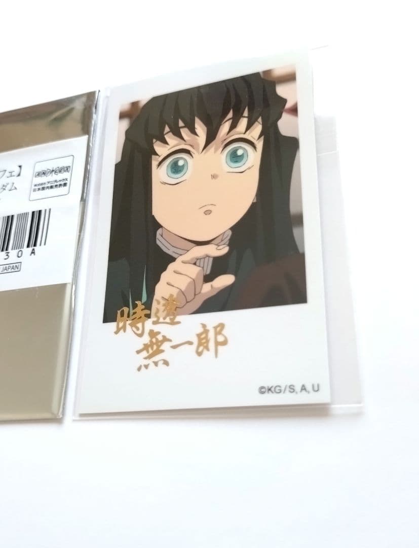 時透無一郎　チェキ風ブロマイド　箔押し　柱カフェ　刀鍛冶の里