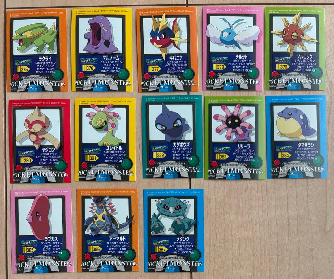 【超貴重品】ポケモンキッズシール・アドバンスジェネレーション８８種８８枚のセット