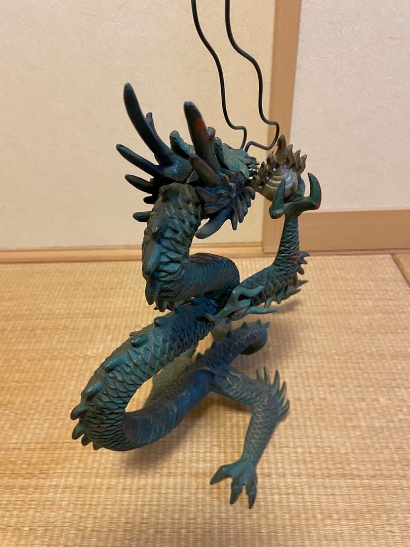 【高級】 期間限定値引　金属工芸　竜　龍　昇龍　開運龍　干支 村田宏作 青銅色