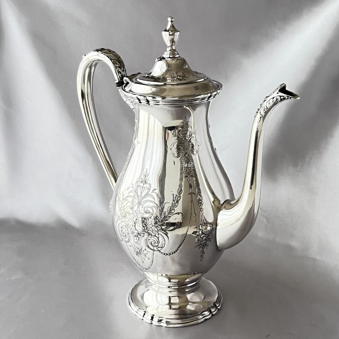 【Wilcox】【Lady Mary】コーヒーサービス 3点 果実のレリーフ