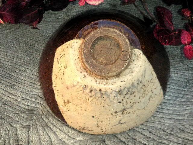 ♥志野織部　茶碗　在印　桐箱付き　志野　織部　骨董品