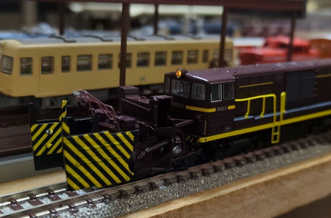 鉄道模型 国鉄DD14 3 茶色 除雪機関車