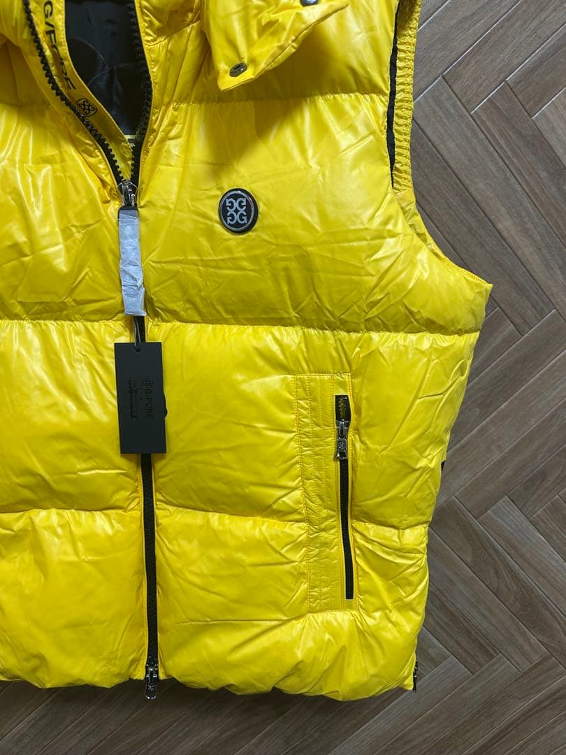 新作G/FORE韓国ジーフォア　メンズダウンベスト　イエローsizeXL