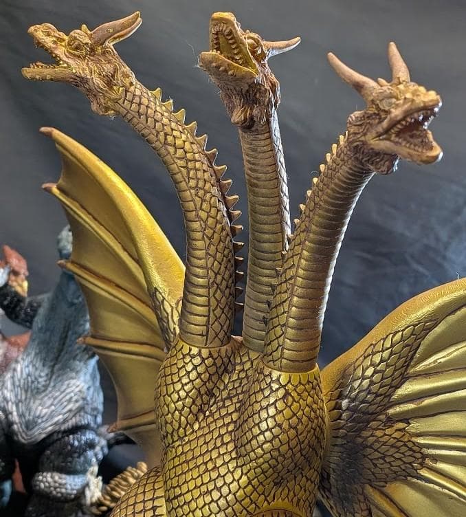 昭和ゴジラ・キングギドラ・ゴロザウルス・バラゴン他（バンダイ）ソフビ７体セット