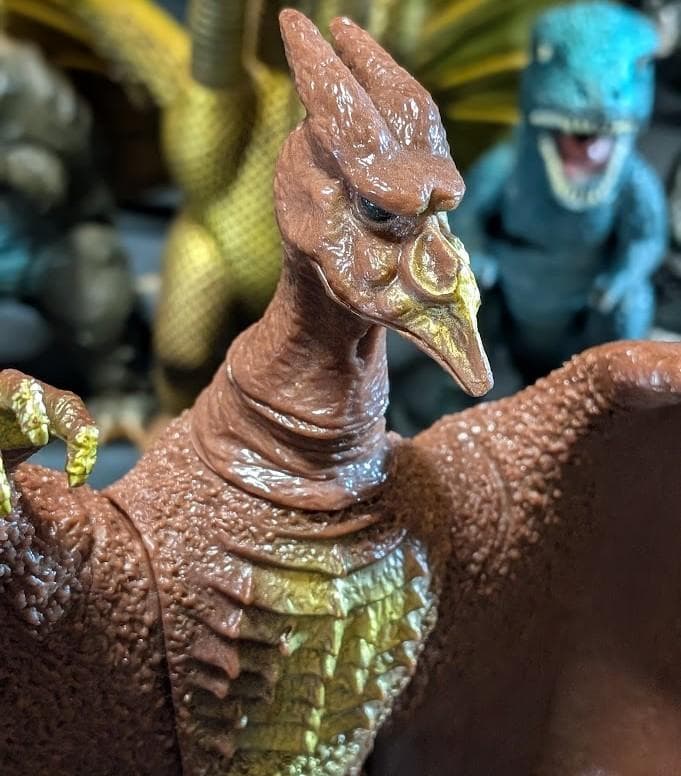 昭和ゴジラ・キングギドラ・ゴロザウルス・バラゴン他（バンダイ）ソフビ７体セット