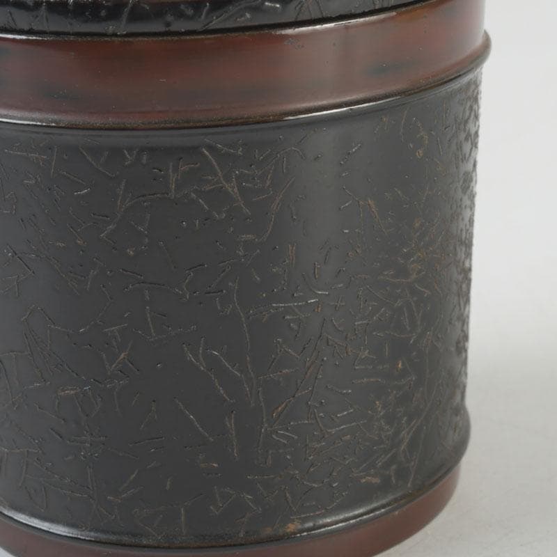 茶道具　田中健智作　金輪寺棗　茶器　共箱　V　9678