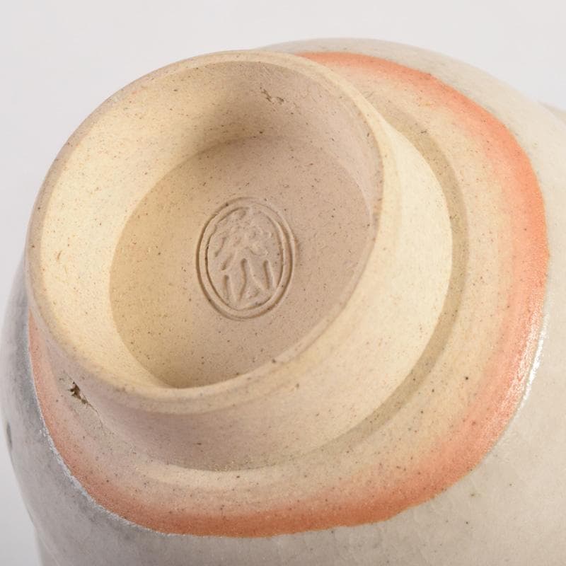 煎茶道具　虫明焼　岡本英山作　草文　煎茶碗　五客　C　8285