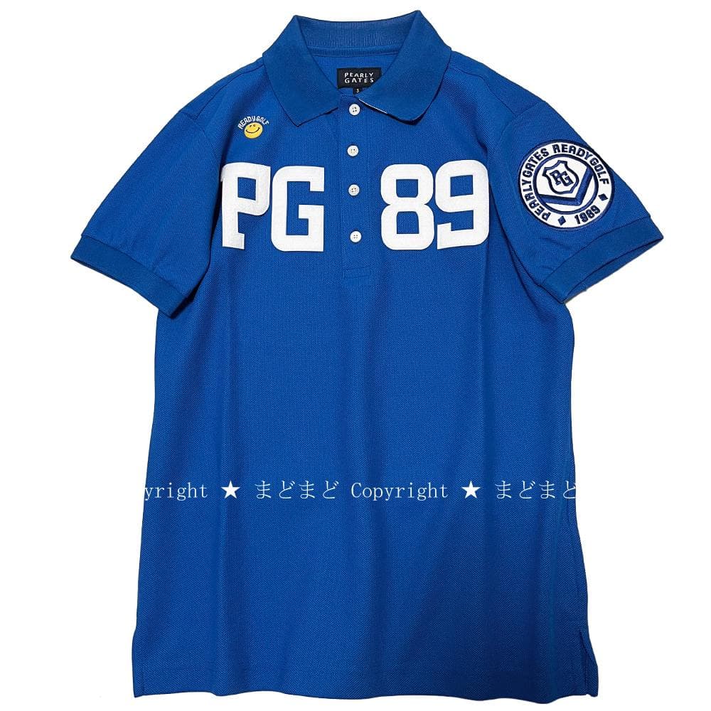 パーリーゲイツ ニコちゃん PG スマイル 89 ロゴ 鹿の子 ポロシャツ 3