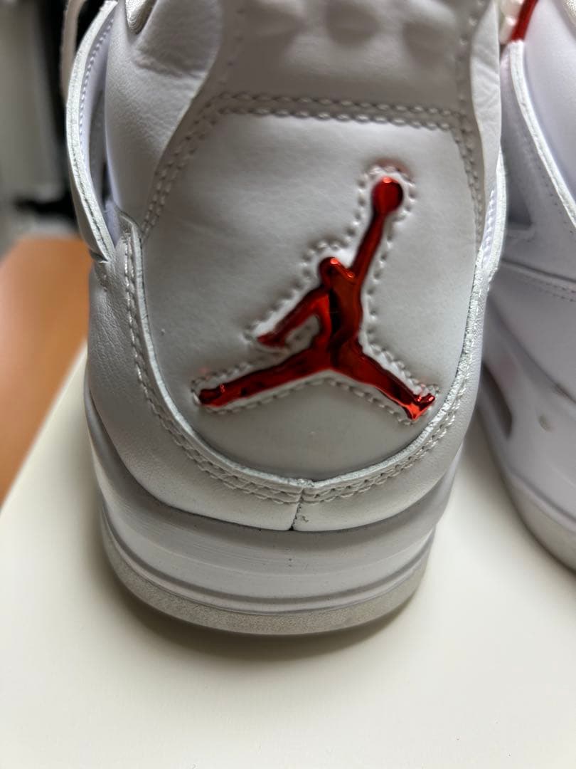 シューズ(男性用) Nike Air Jordan 4 Retro WhiteTeam Orange