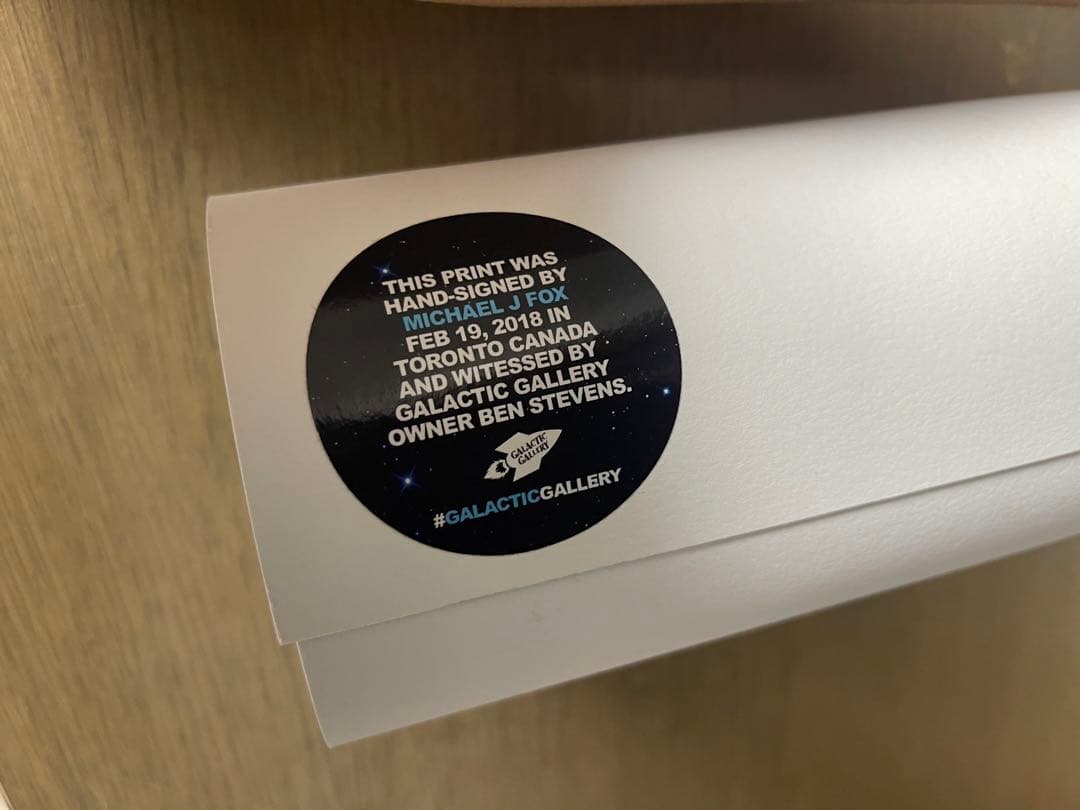 マイケルJフォックス　ドリューストルーザン　直筆サイン　バックトゥザフューチャー
