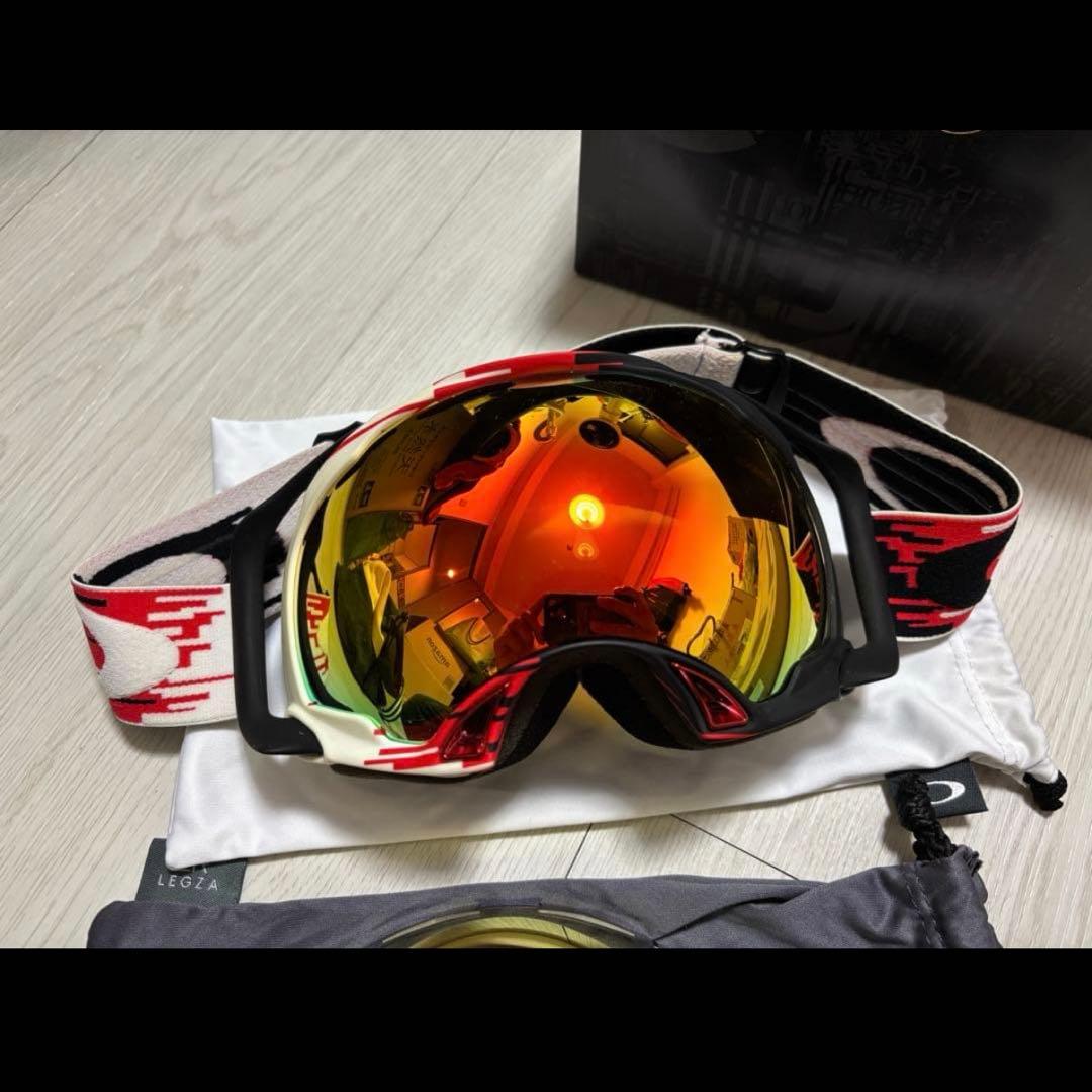 OAKLEY ゴーグル ミラーレンズ 赤黒