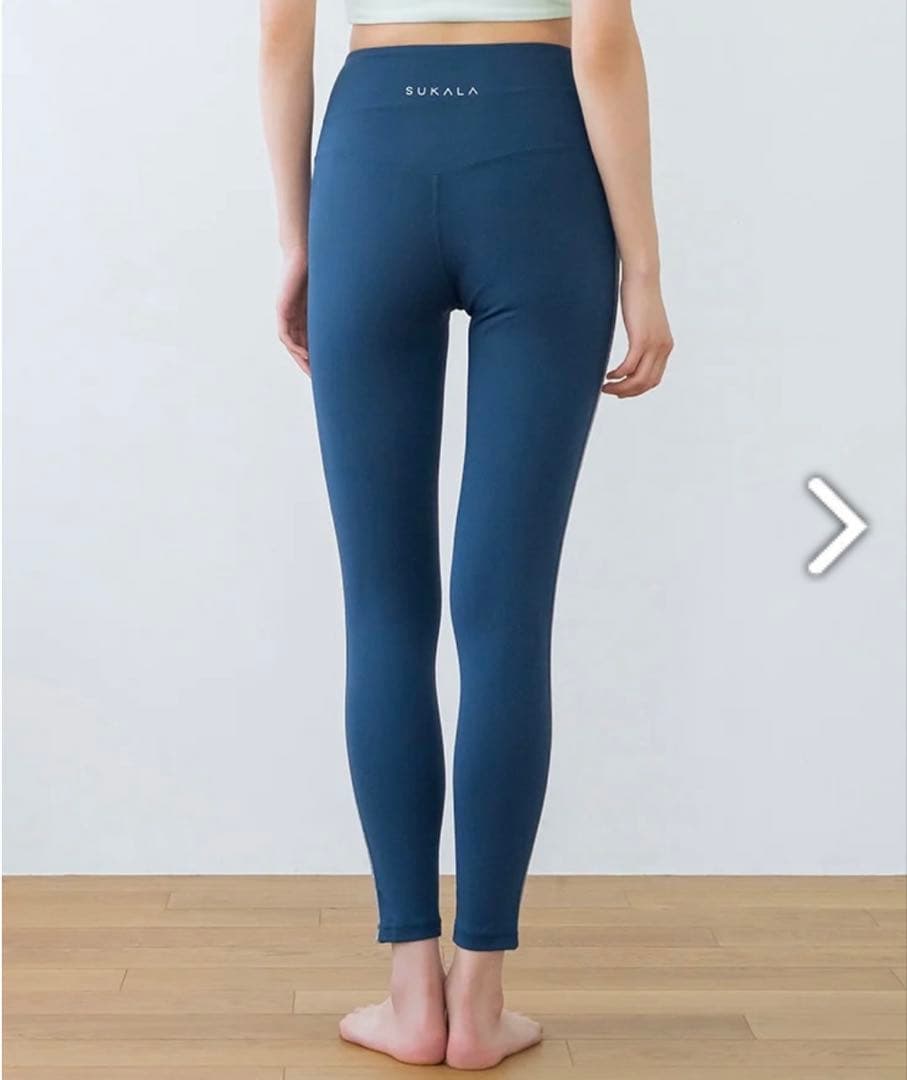 Sサイズ【SUKALA】サイドロゴギャザーレギンス