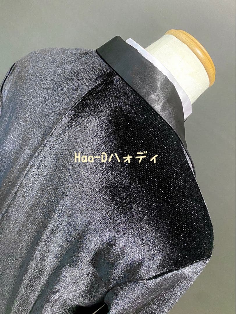 社交ダンス★ラテン★メンズ★新品★ジャケット★黒ベロア★L