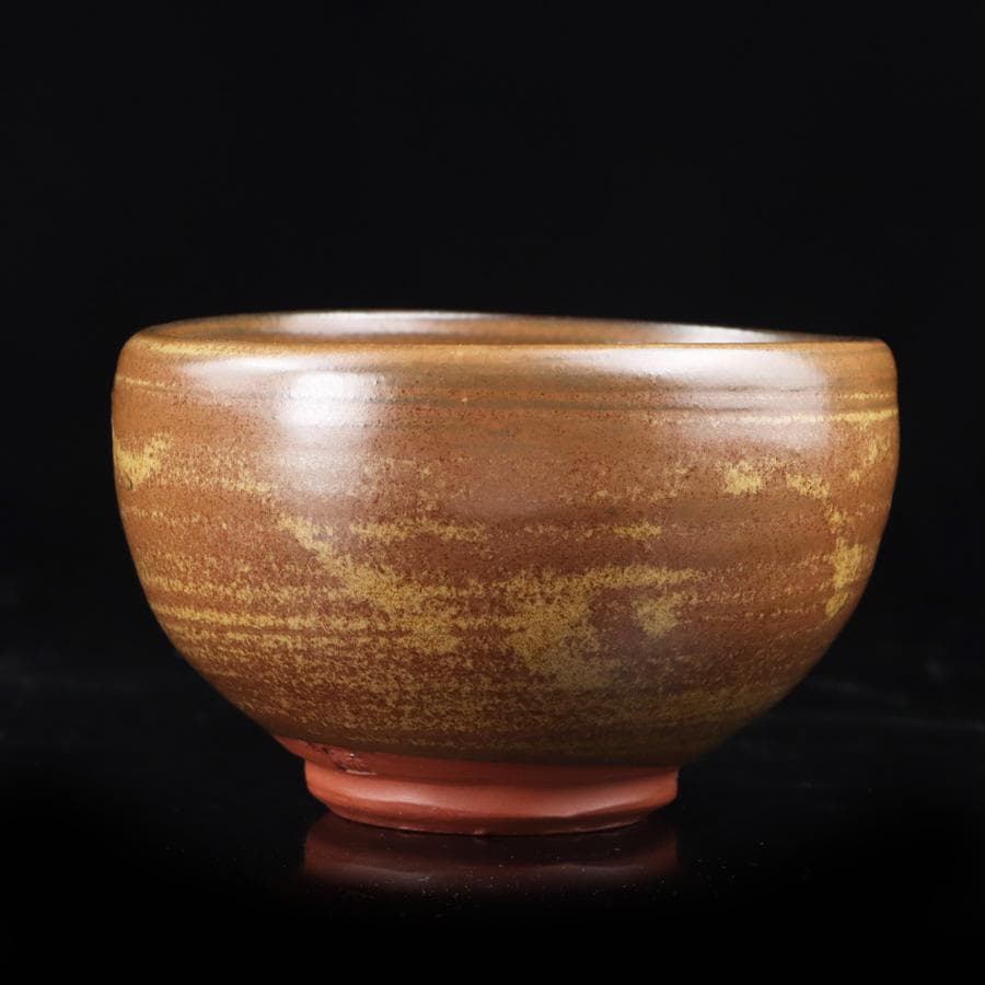 Y2918-2 茶道具 赤水焼 伊藤赤水 抹茶碗 共箱　　XXX